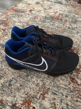 Nike Men's Black and Blue Zoom Training Shoes
